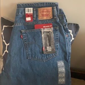 Brand new Men’s Levi 550 Relaxed Fit Jeans.